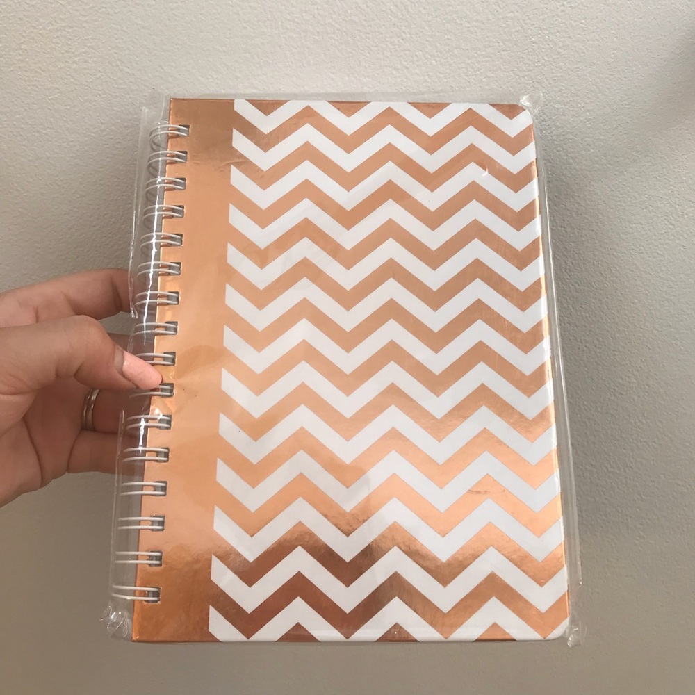 New Bronze / Gold Foil Chevron Journal